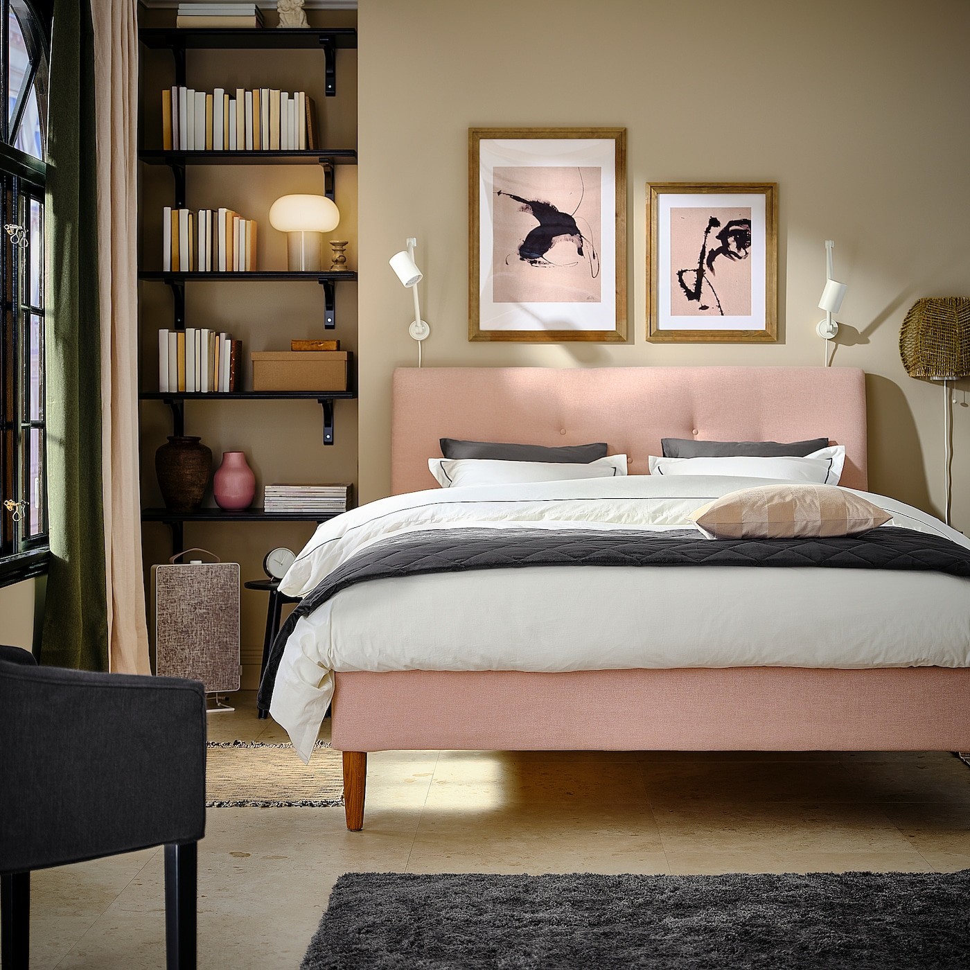 IDANÄS Upholstered bed frame