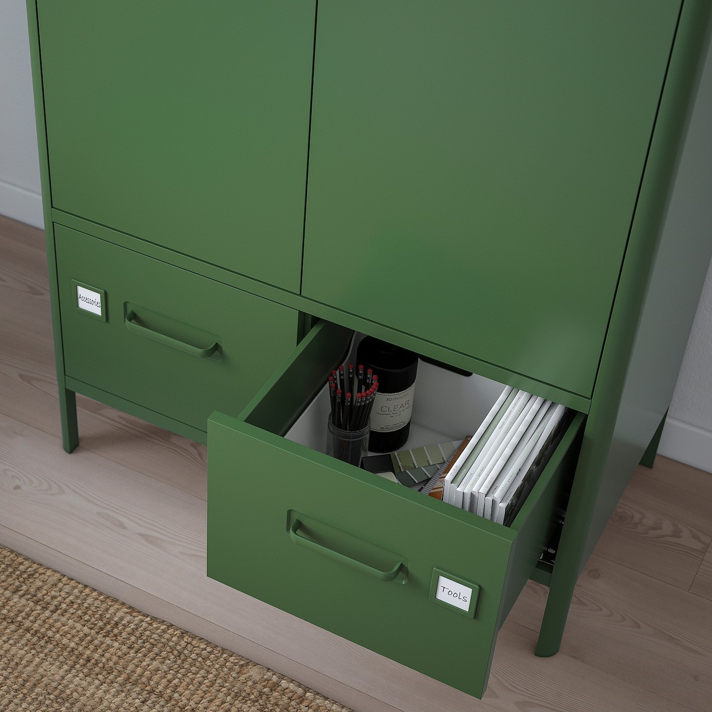 IDÅSEN Cabinet with doors and drawers