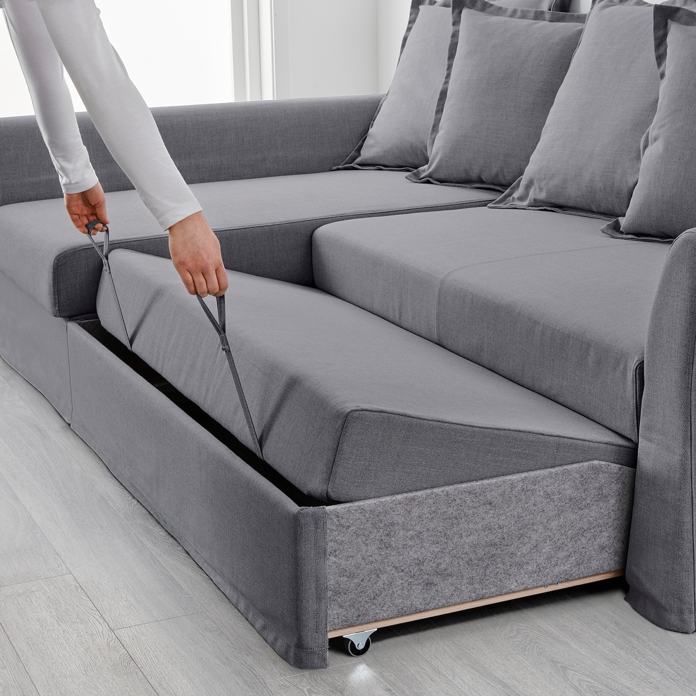 HOLMSUND Corner sofa-bed