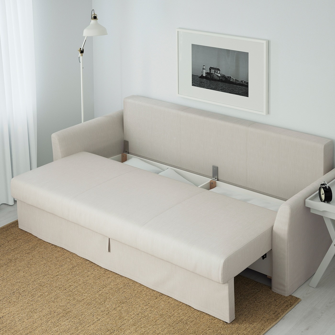 HOLMSUND Three-seat sofa-bed