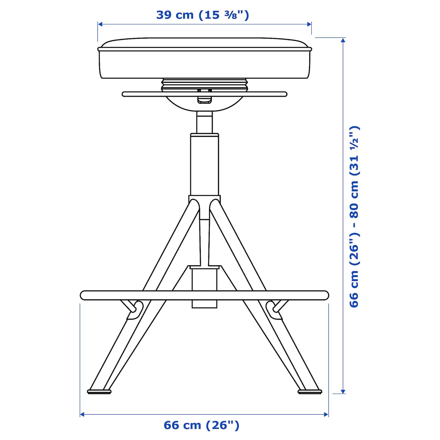 TROLLBERGET Active sit/stand support