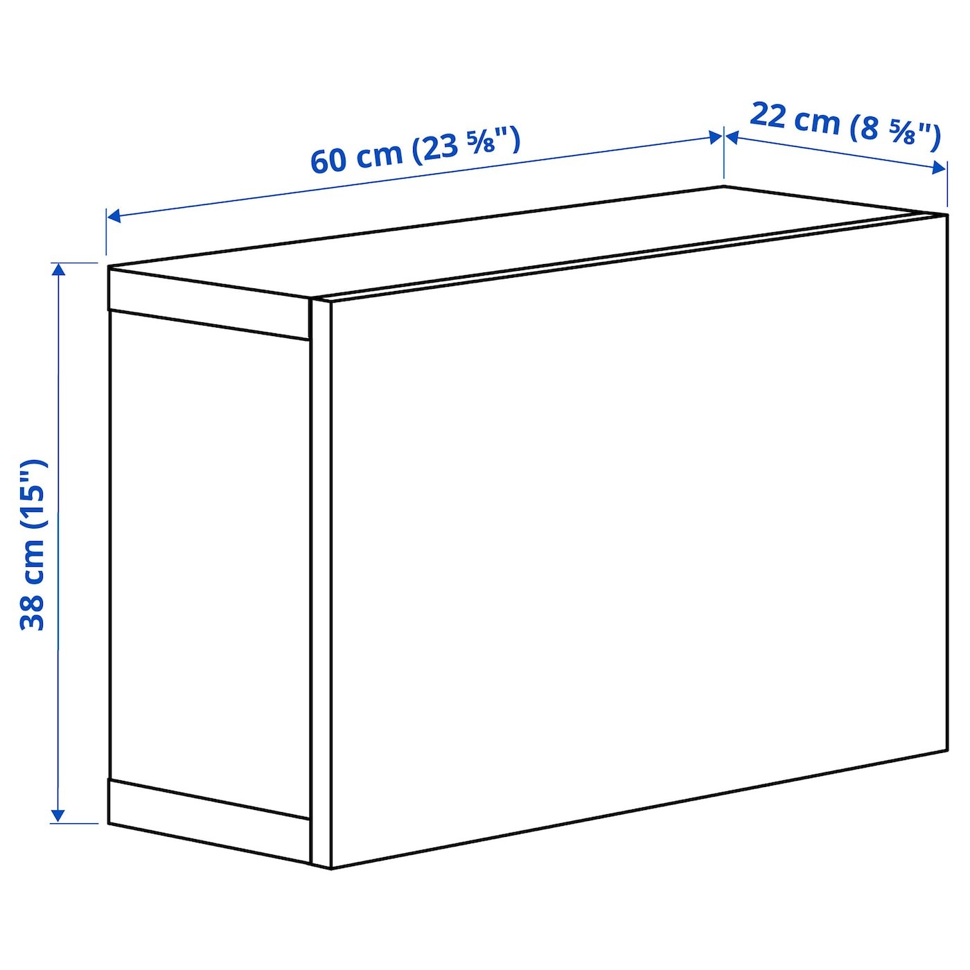 BESTÅ Shelf unit with glass door