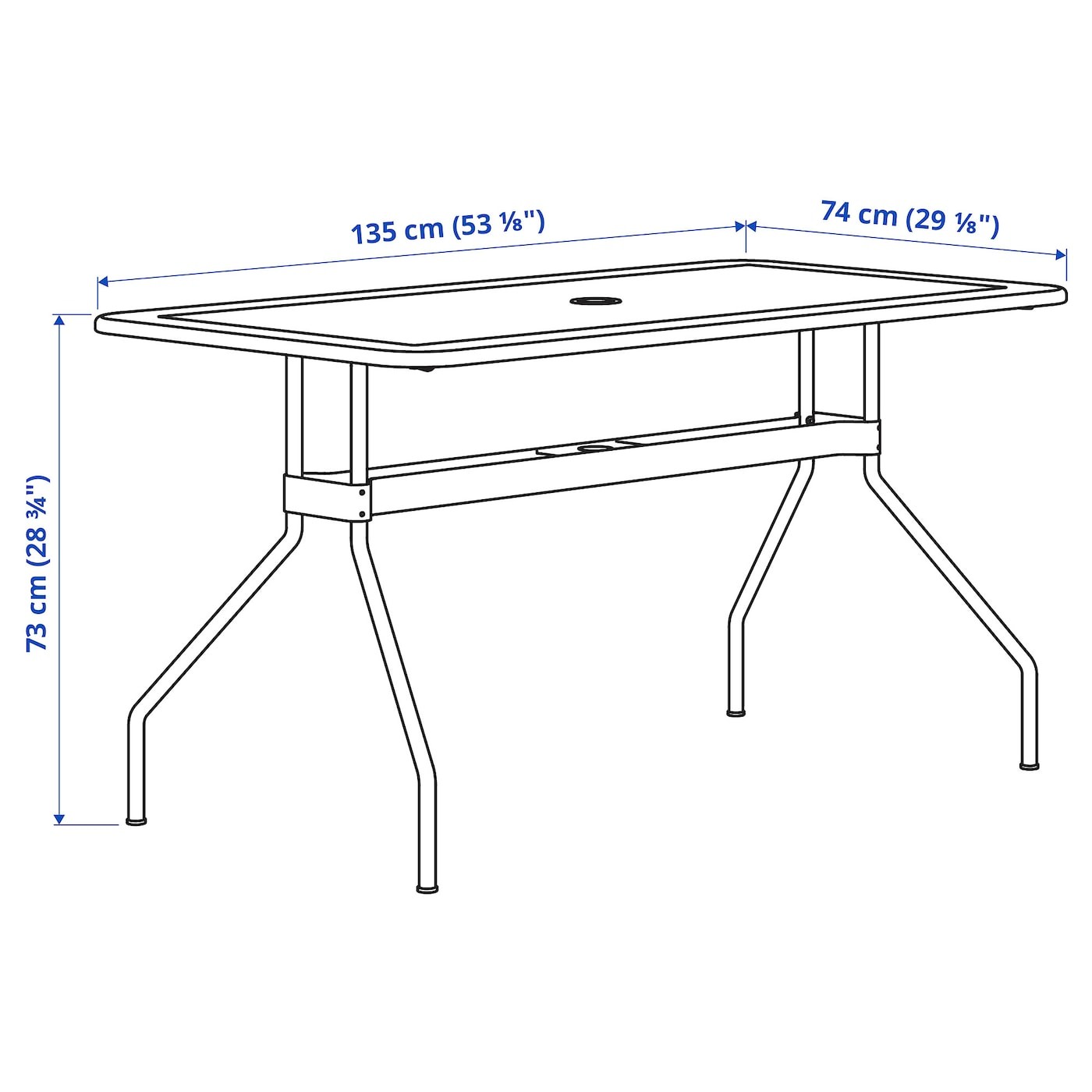 VIHOLMEN Table, outdoor