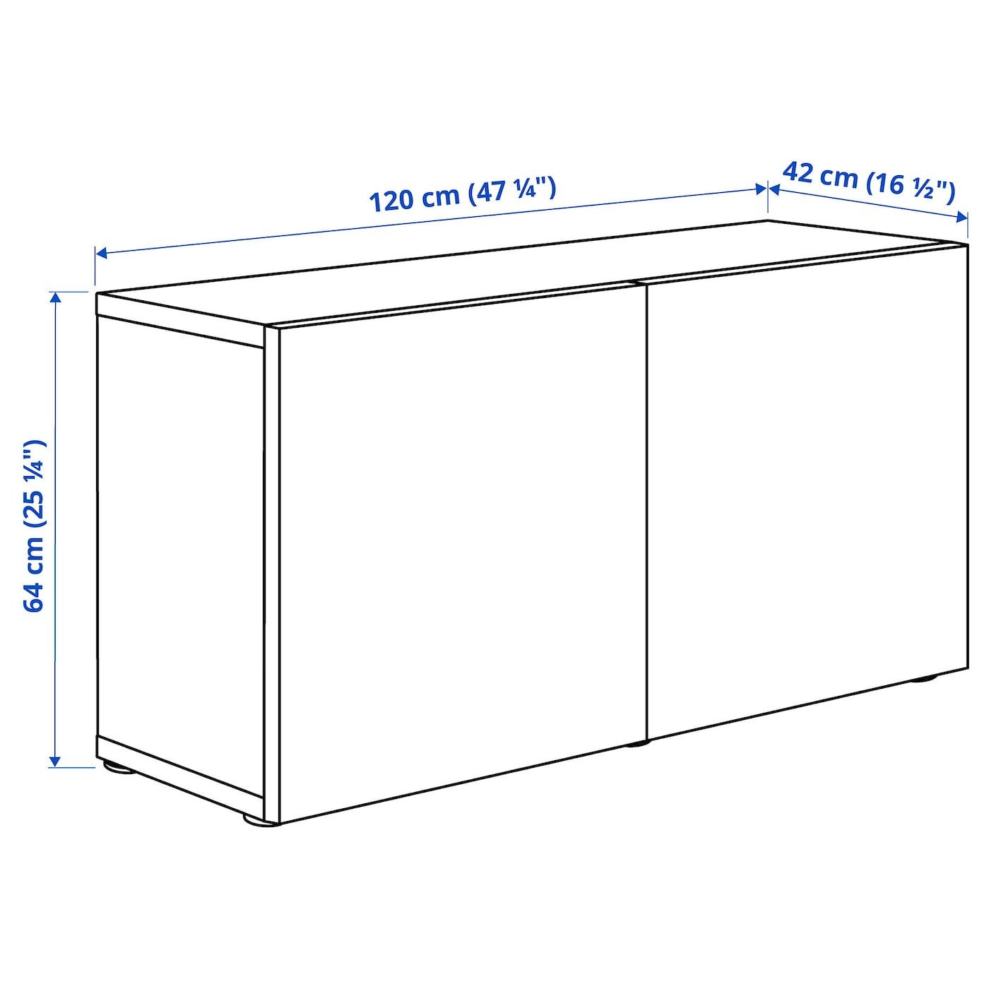 BESTÅ Shelf unit with doors