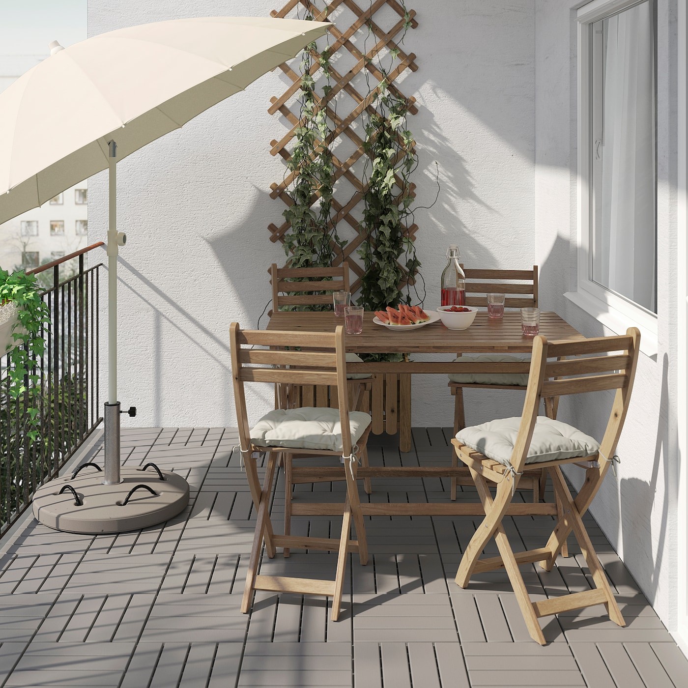 ASKHOLMEN Table+4 chairs, outdoor