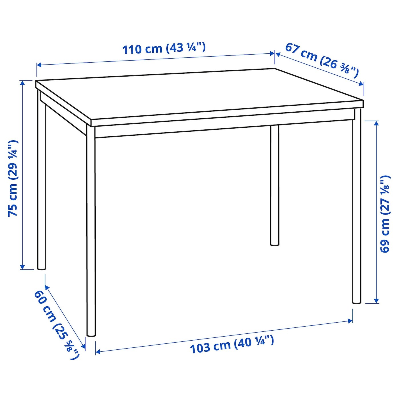 SANDSBERG / SANDSBERG Table and 4 chairs