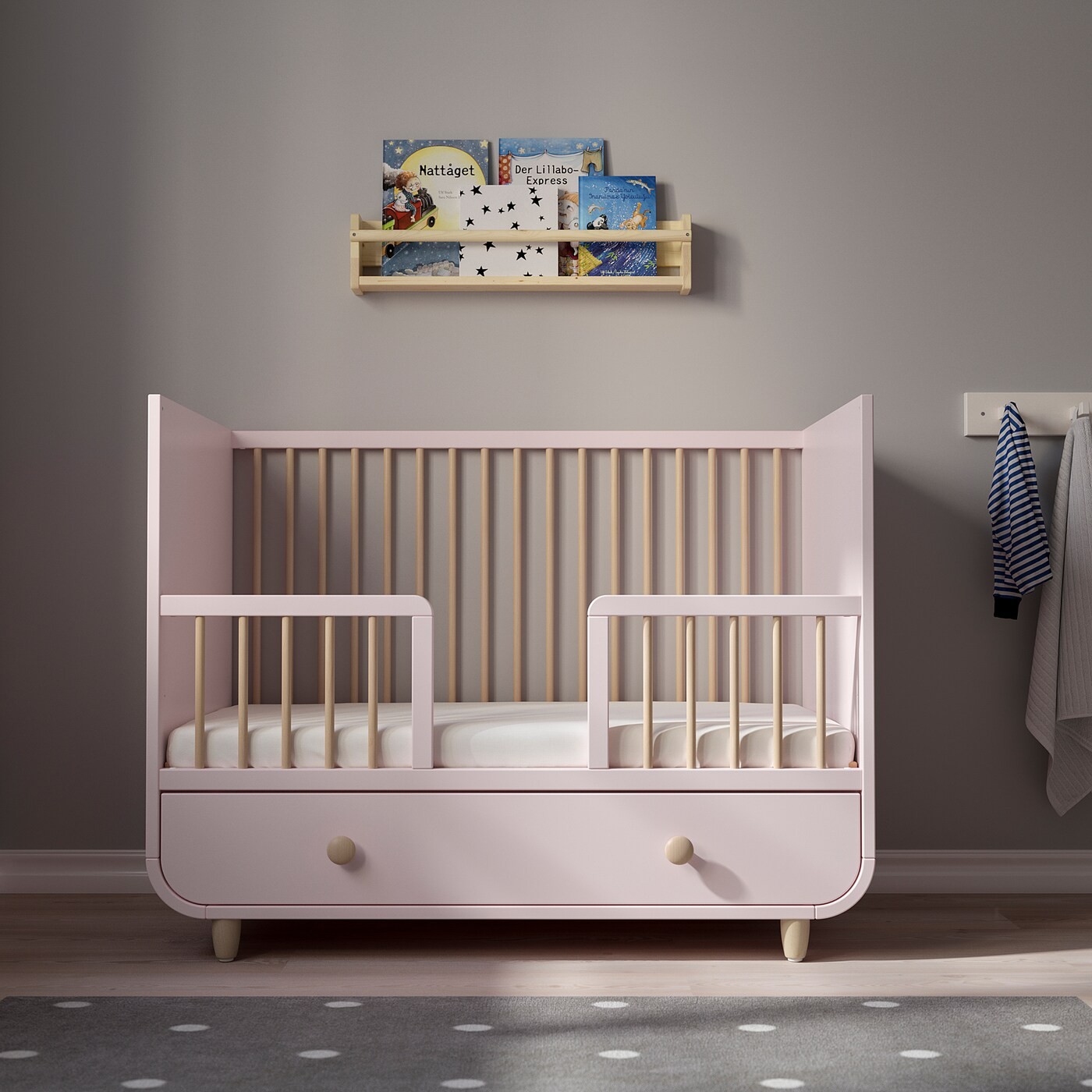 MYLLRA Cot with drawer