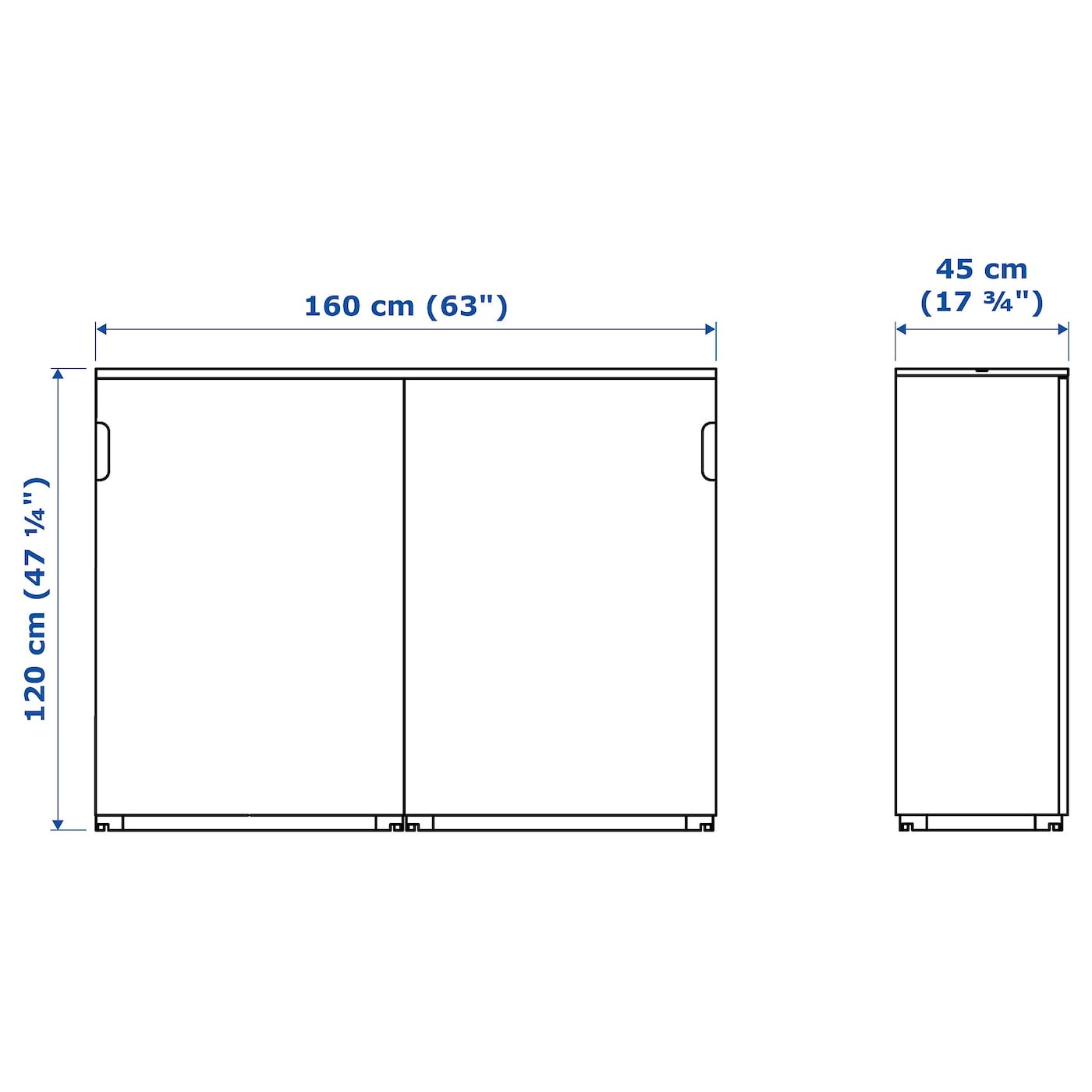 GALANT Cabinet with sliding doors