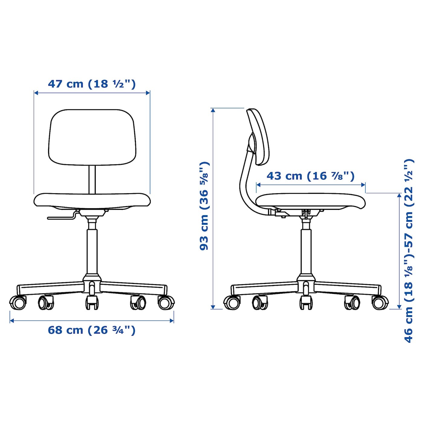 BLECKBERGET Swivel chair