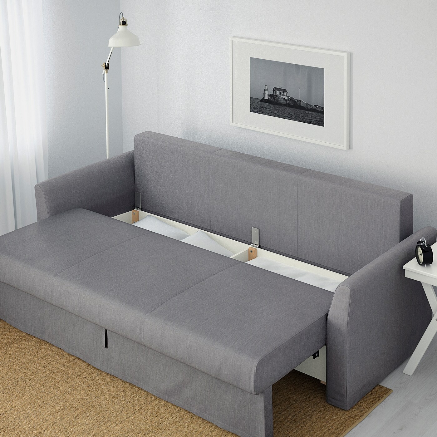 HOLMSUND Three-seat sofa-bed