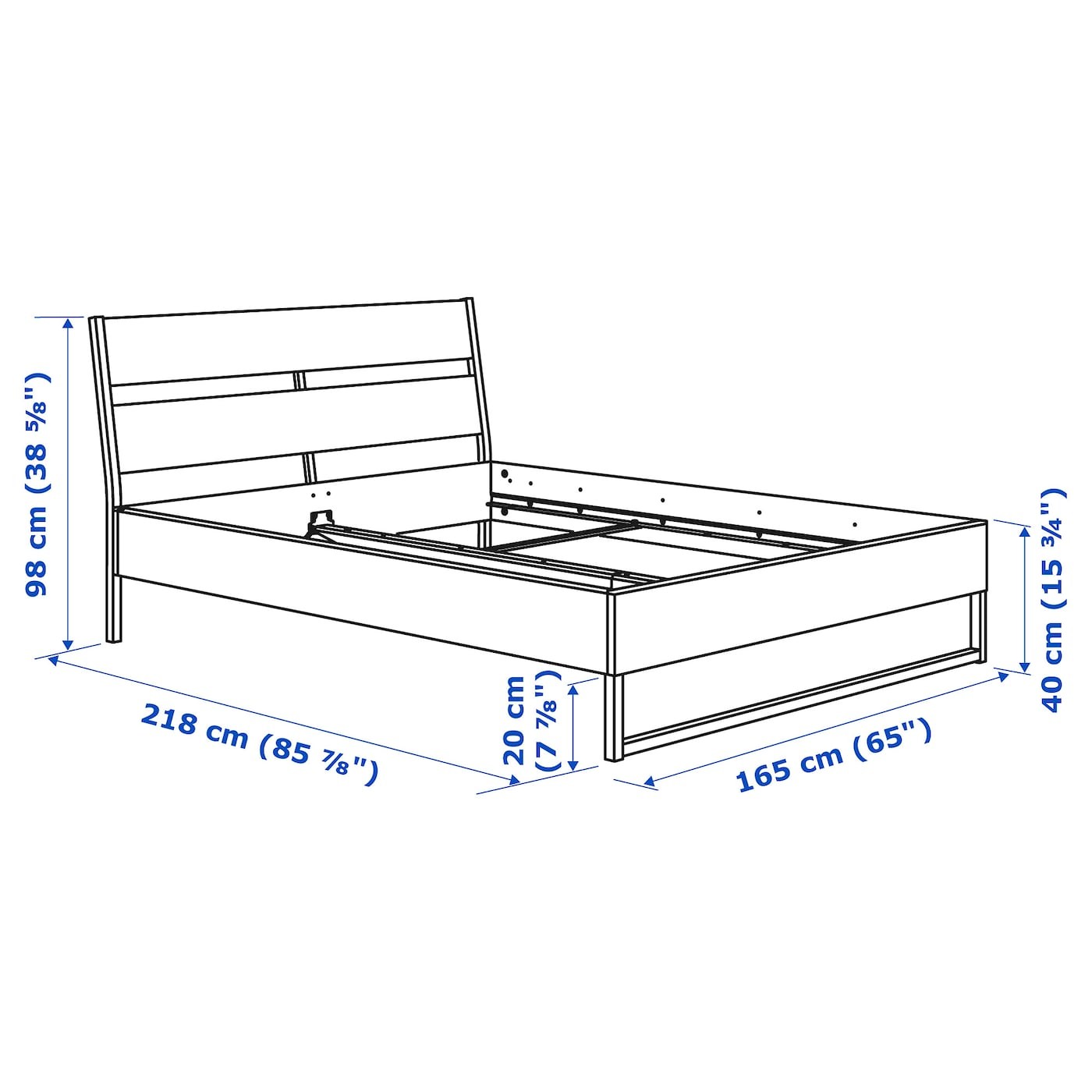 TRYSIL Bed frame