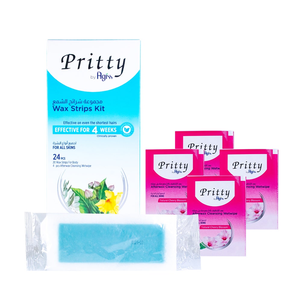 Pritty Body Wax Strips All Skin Types |1 KIT