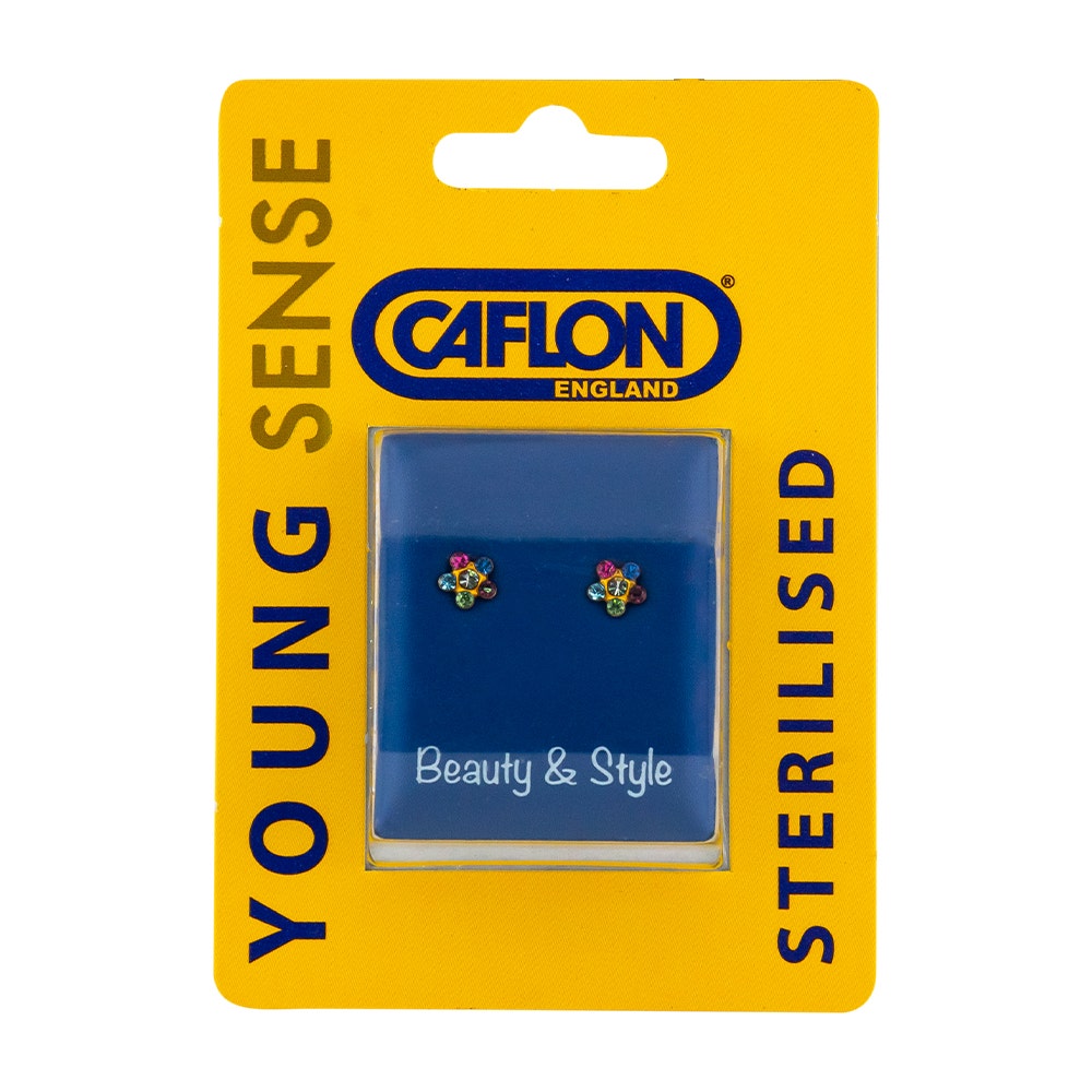 Caflon Young Sense Gold Plated Daisy Rainbow Earring