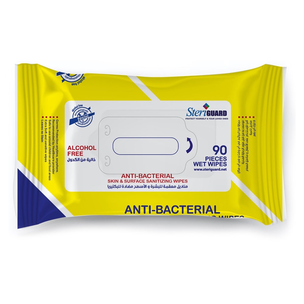 Steriguard Antibacterial Sanitizing Wipes | 1 X 90 Pcs
