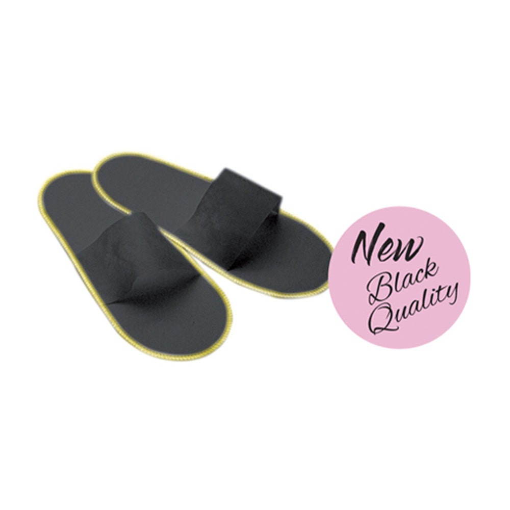 Novell Black Slipper-Non Woven Open | 1 X 100 Pcs