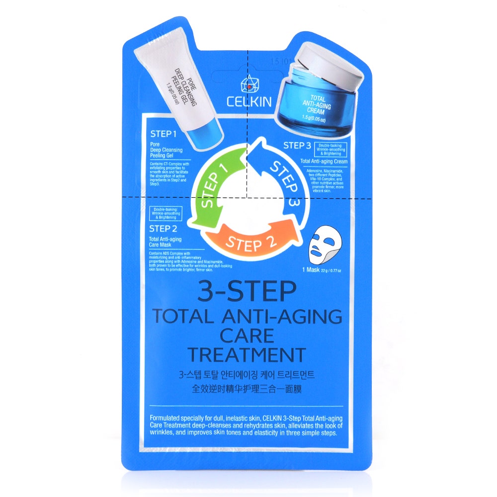 Celkin 3 Step Total Anti-Aging Treatment Mask