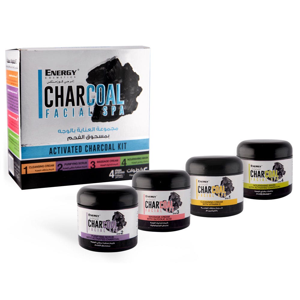 Energy Cosmetics Charcoal Facial Spa - Activated Charcoal Kit