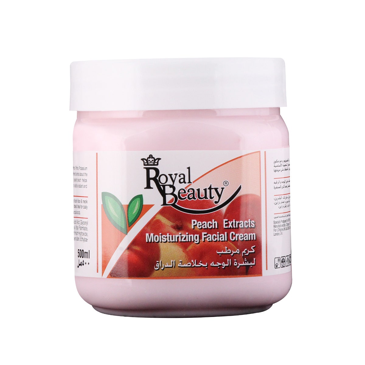 Royal Beauty Peach Moisturizing Face Cream | 500 Ml