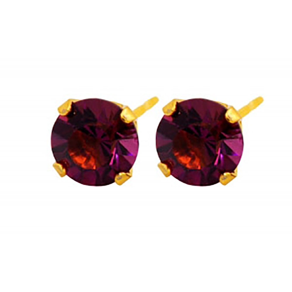 Caflon Fashion Gp Amethyst Tiffany Earring | 6 MM