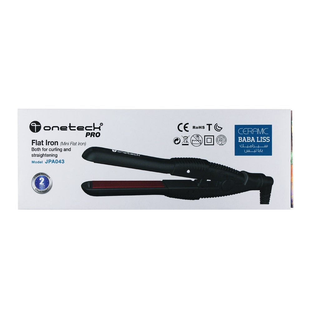 Onetech Mini Flat Iron أسود