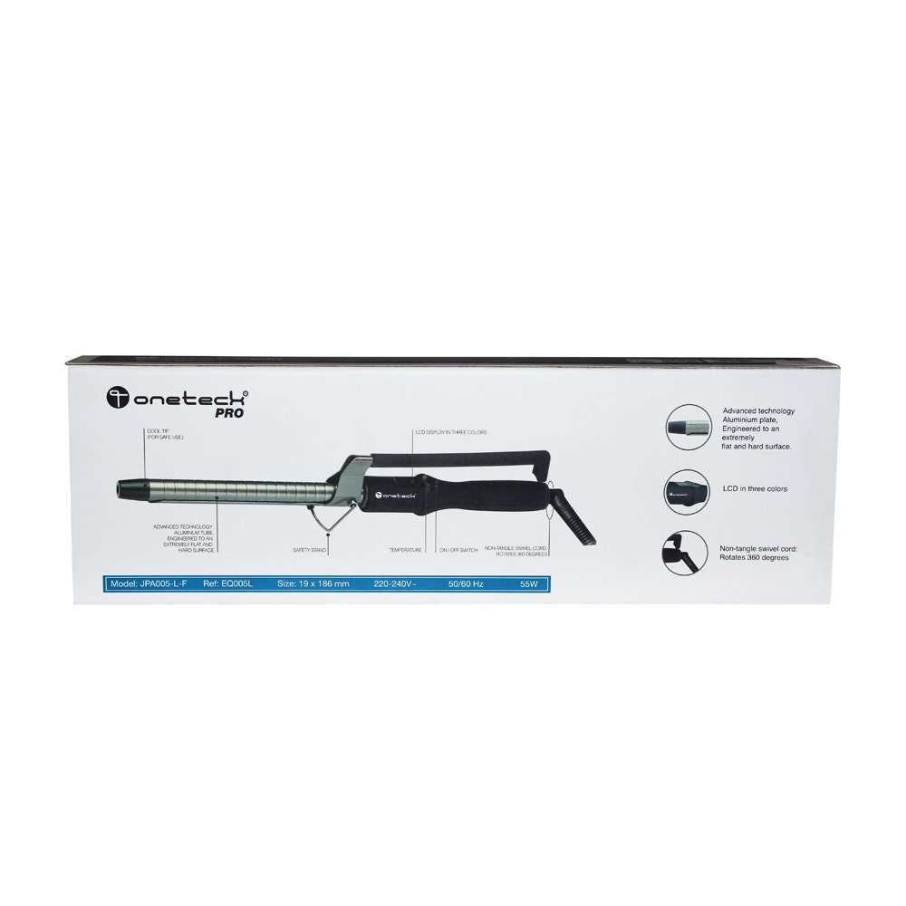 Onetech Curling Iron | Black- 19X186 Mm