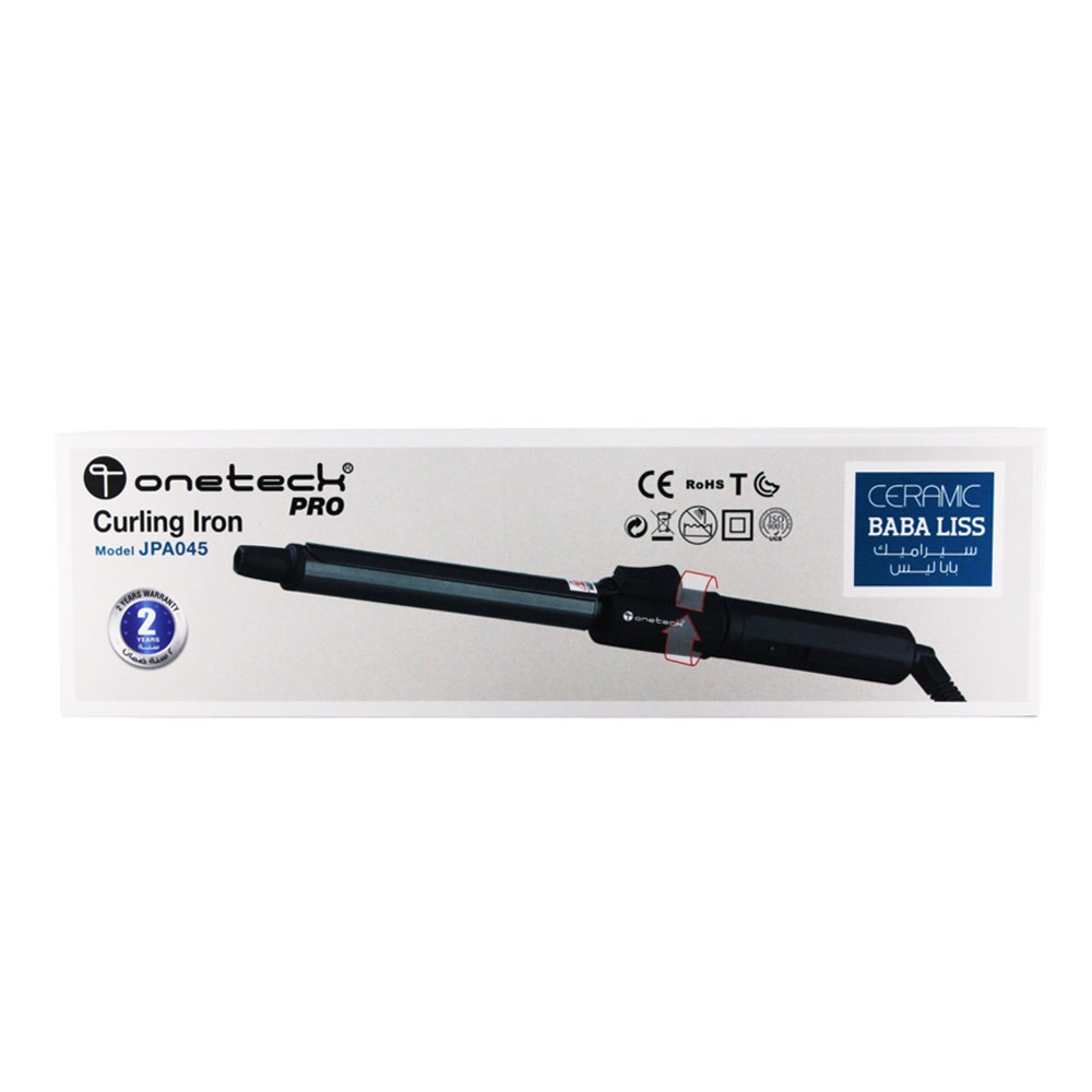 Onetech Curling Iron | Black- 19X125 Mm