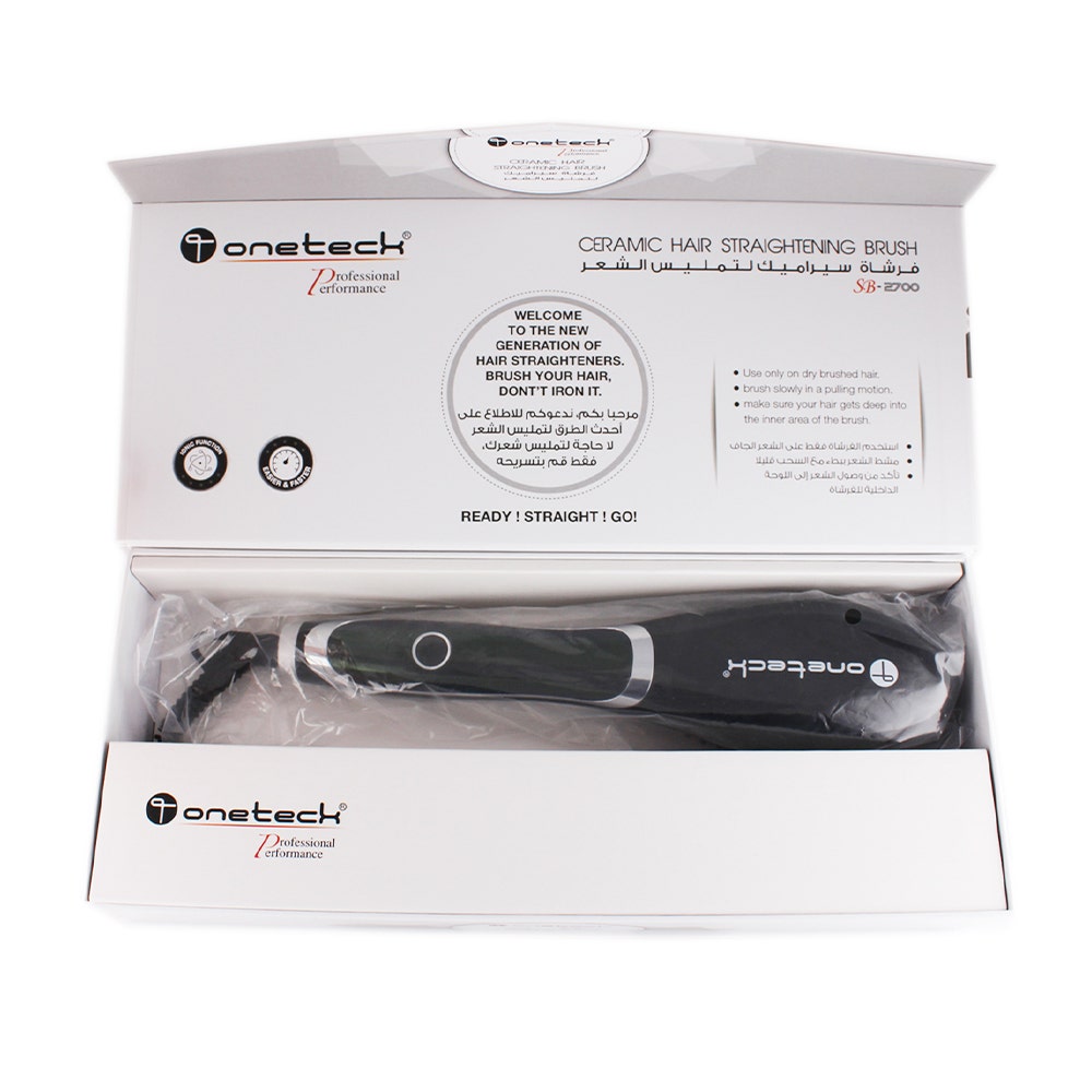 Onetech Ceramic Hair Straightening Brush | 1 Pc