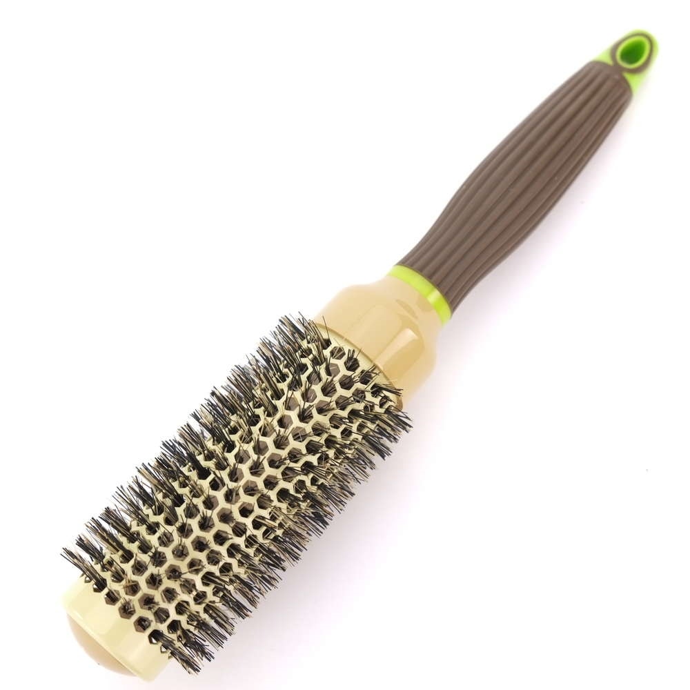 Macadamia Natural Bristle Ceramic Round Brush | 33 Mm