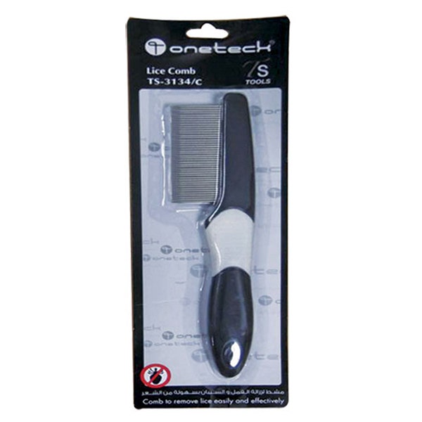 Onetech Black/White Anti-Lice Comb | 2.5 X 6 Cm