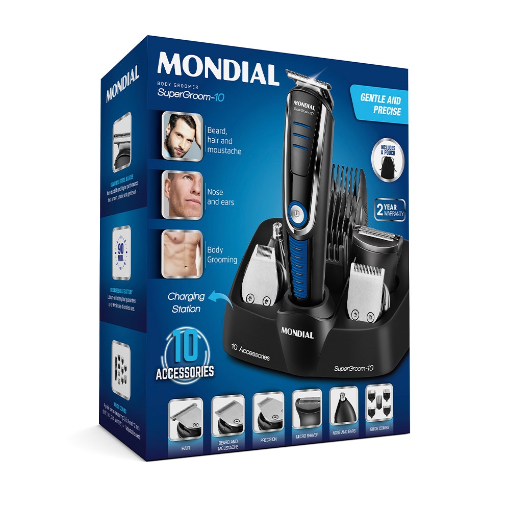 Mondial Hair Trimmer Supergroom 10 Bg-03