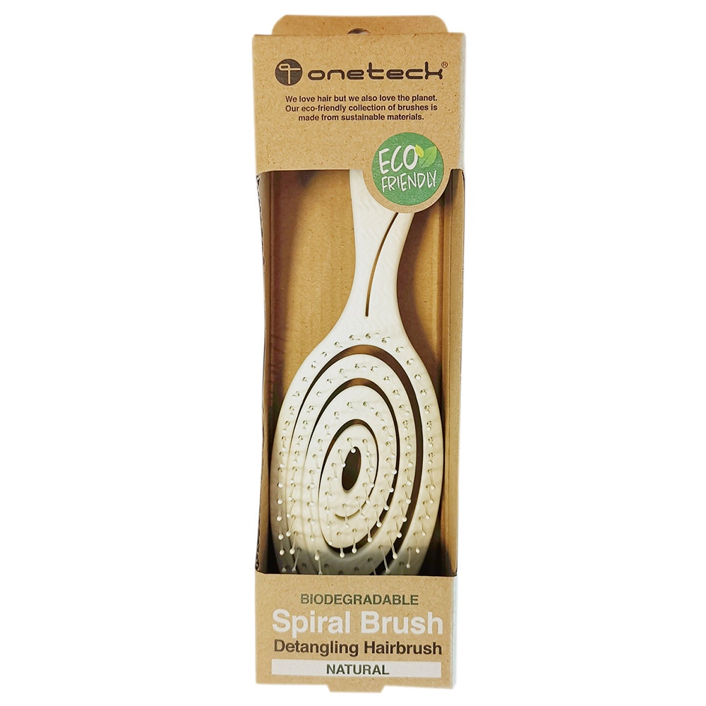 Onetech Biodegradable Spiral Detangling Hair Brush