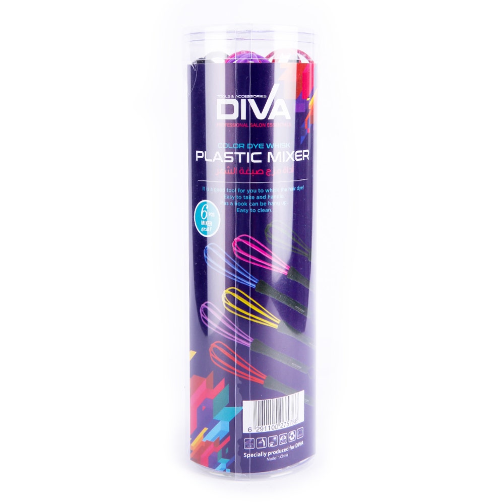 Diva Color Dye Plastic Mixer | 6 Pcs / Box