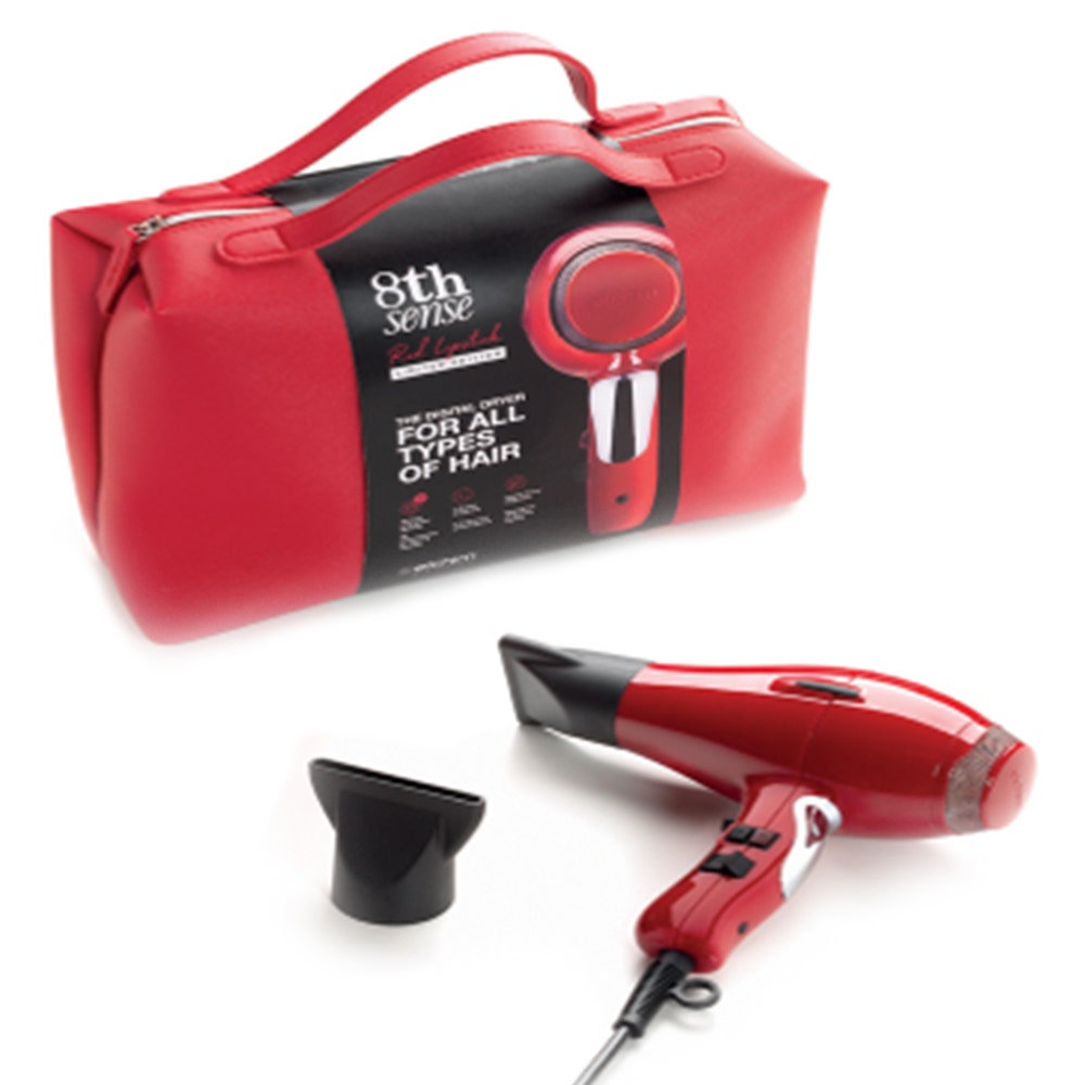 Elchim Hair Dryer 8Th Sense | Red With Bag