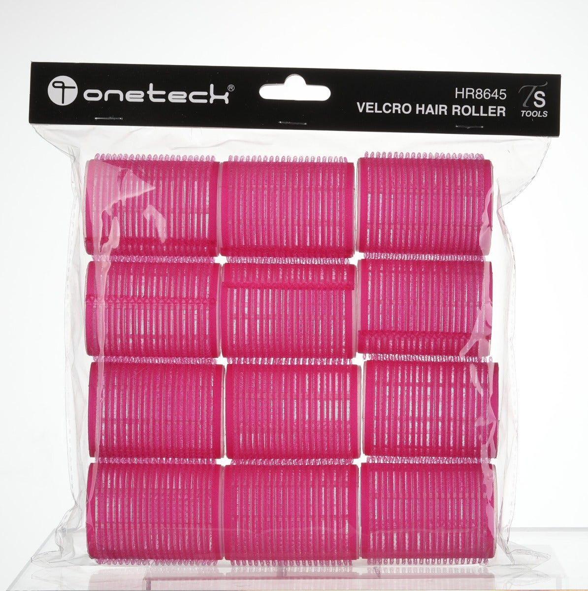 Onetech Velcro Hair Rollers 62 Mm X 45 Mm| Pink - 12 Pcs