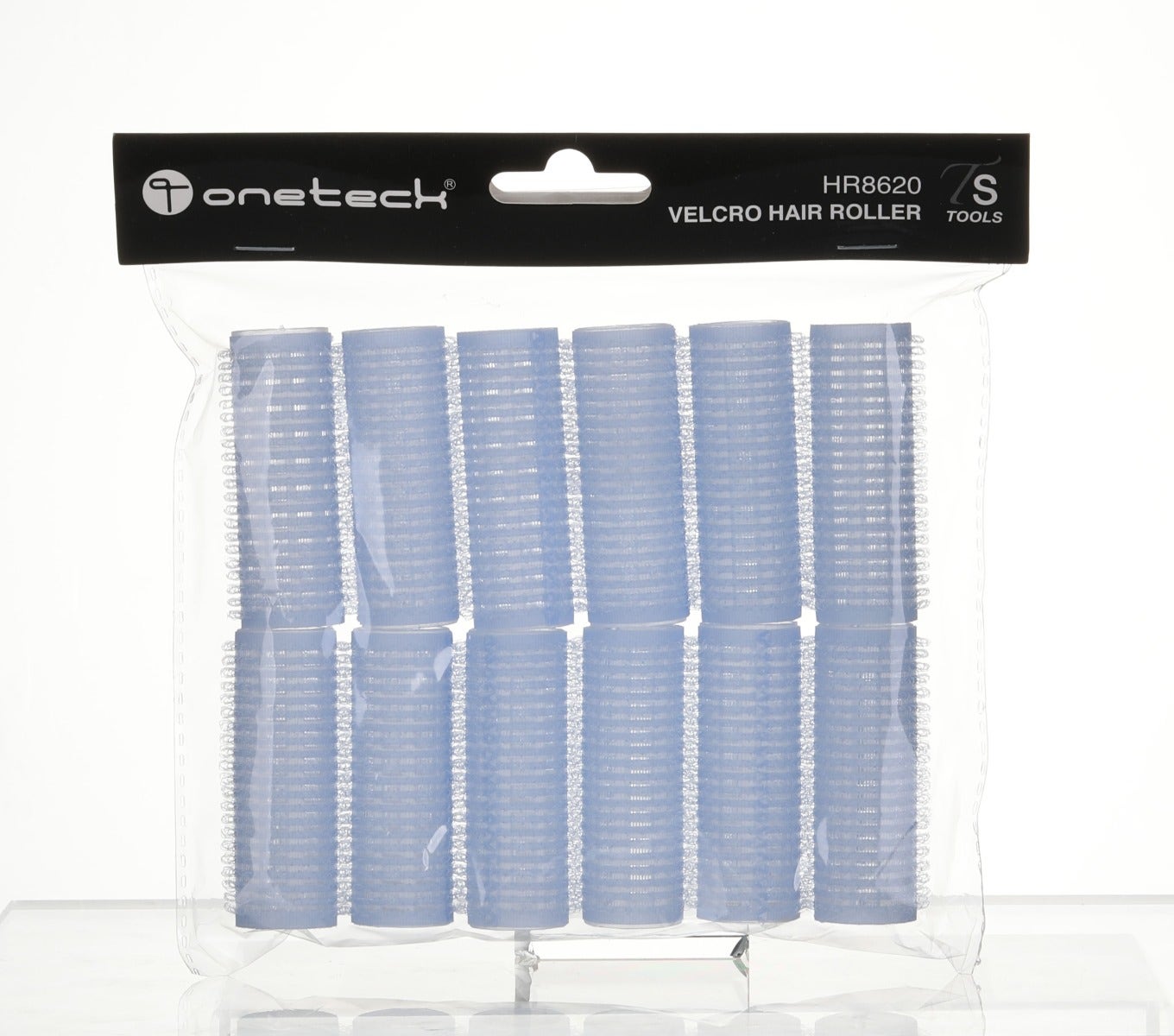 Onetech Velcro Hair Rollers 62 Mm X 20 Mm | Blue - 12 Pcs