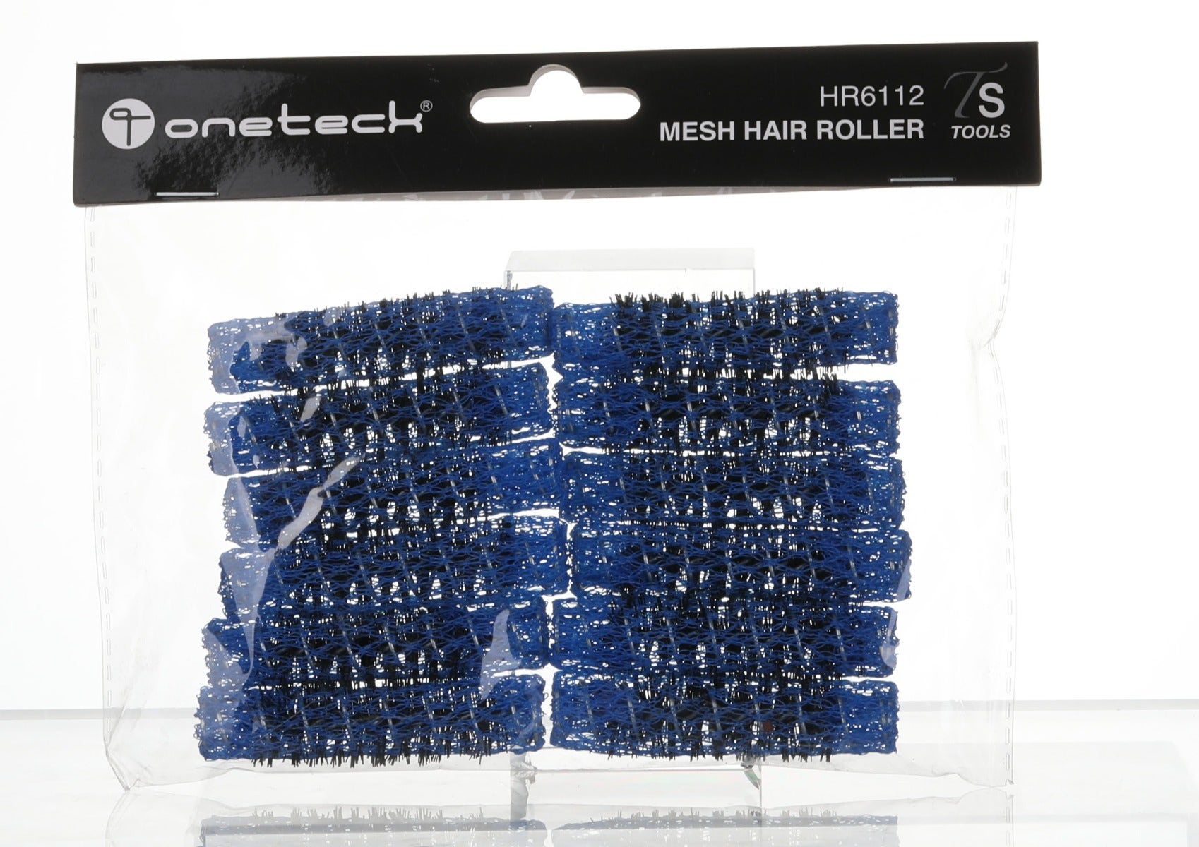 Onetech Mesh Hair Rollers 60Mmx12Mm| Blue 12 Pcs