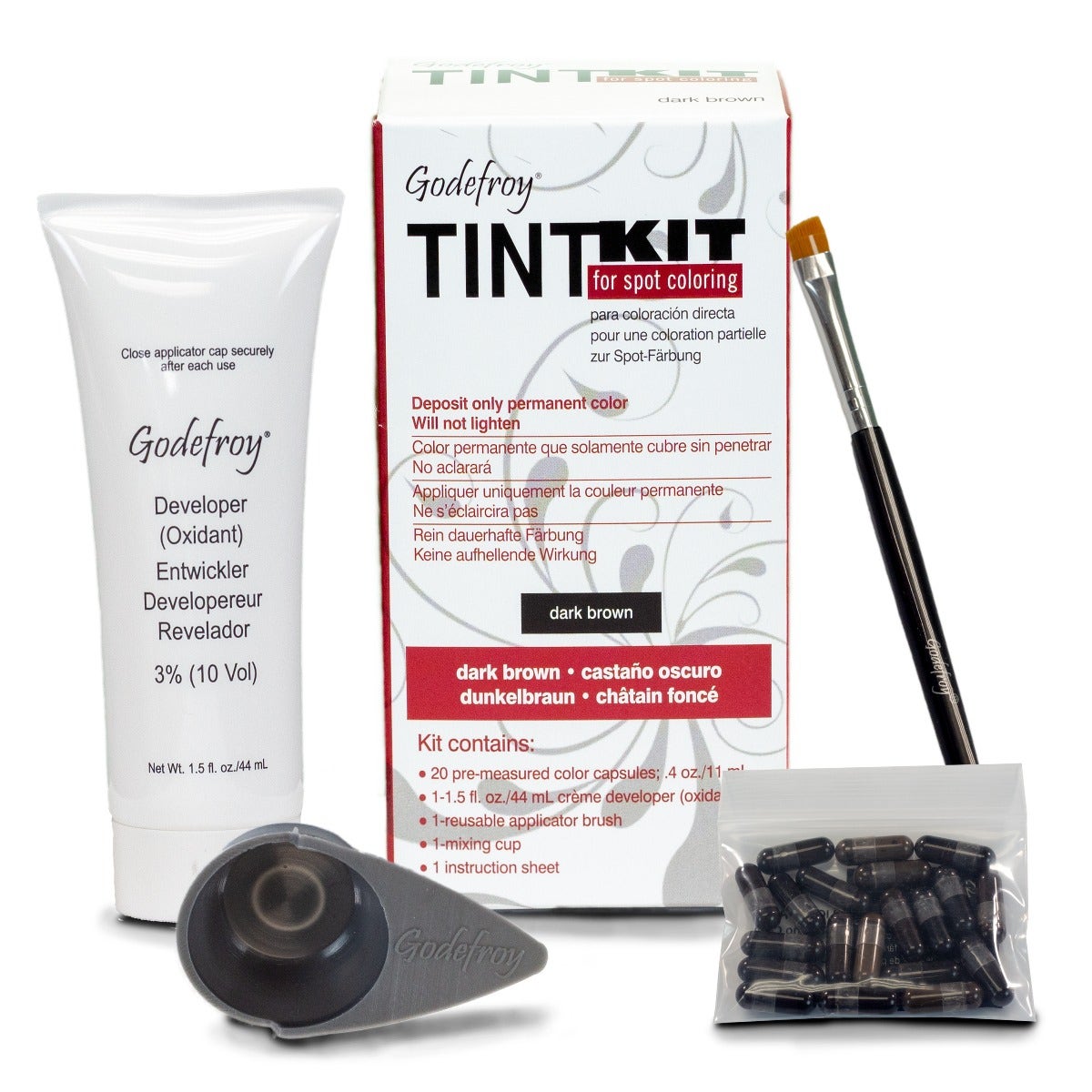 Godefroy Tint Kit 20 Application Dark Brown
