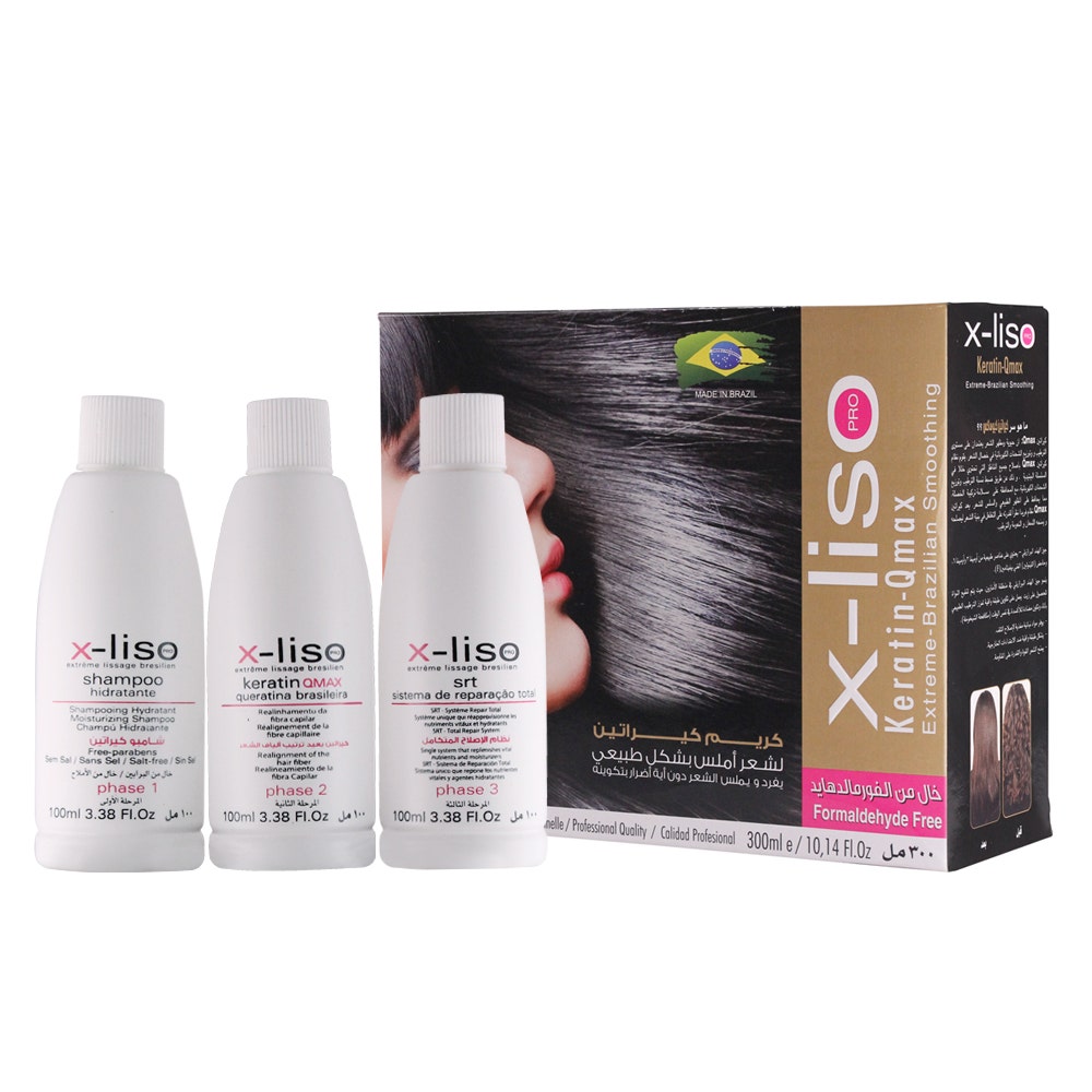 X-Liso Keratin Qmax Kit- 3 X 100 Ml