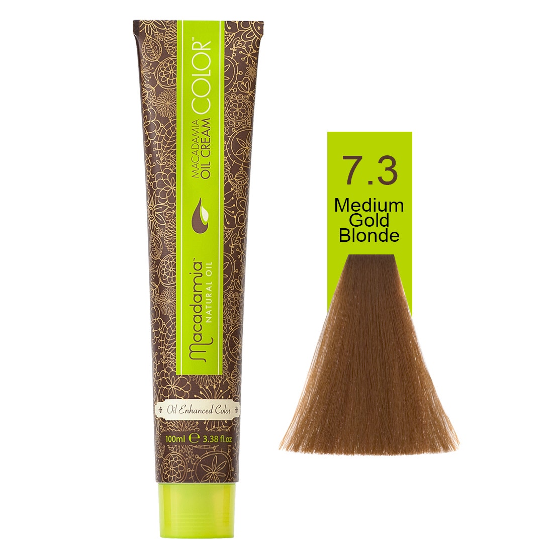 Macadamia Natural Color 7.3 | Medium Gold Blonde- 100 Ml