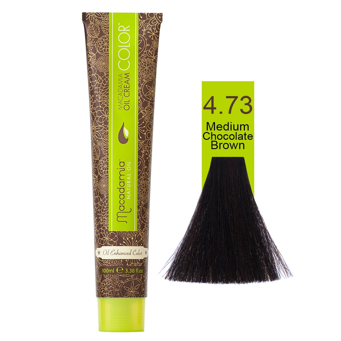 Macadamia Natural Color 4.73 | Medium Chocolate Brown- 100 Ml