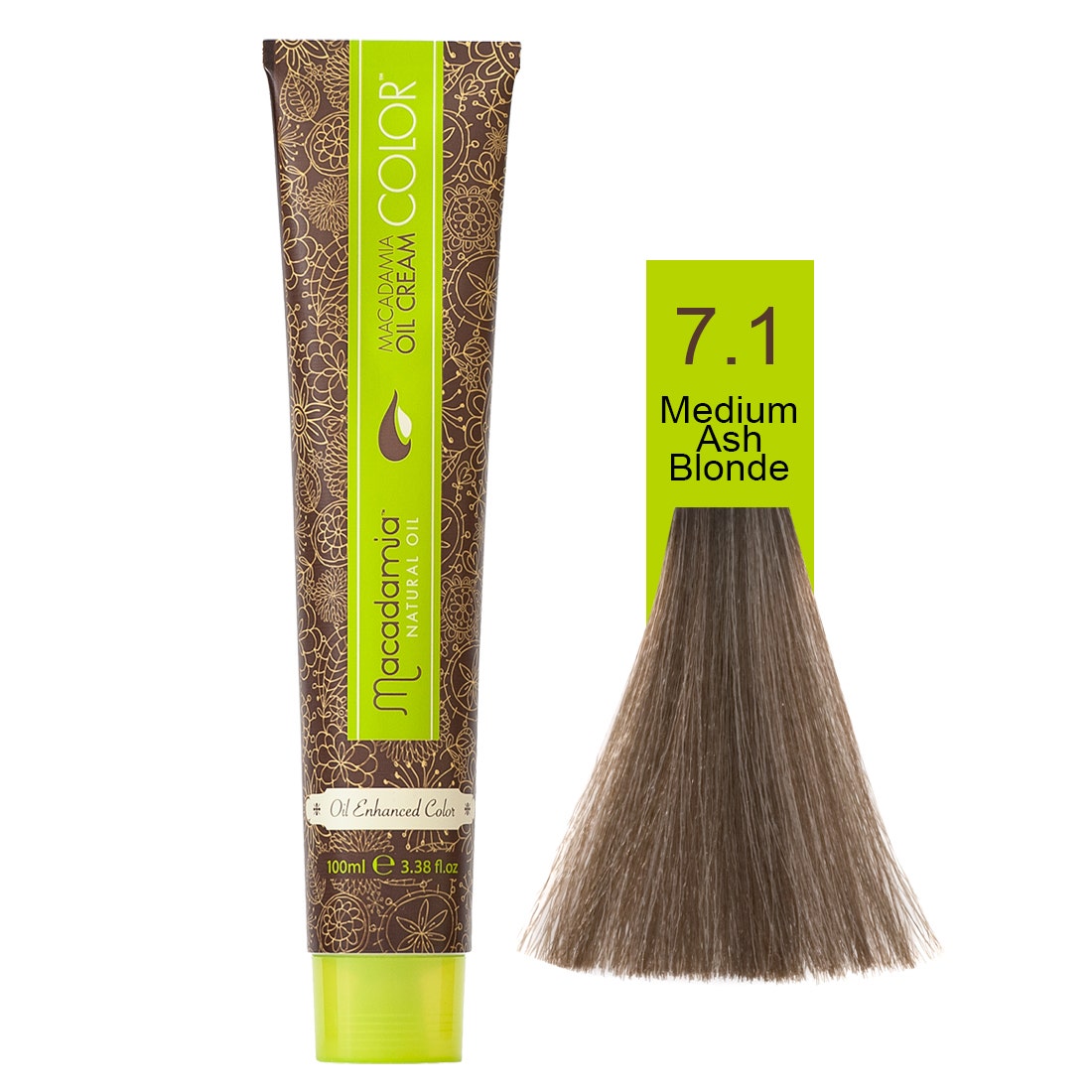 Macadamia Natural Color 7.1 | Medium Ash Blonde- 100 Ml