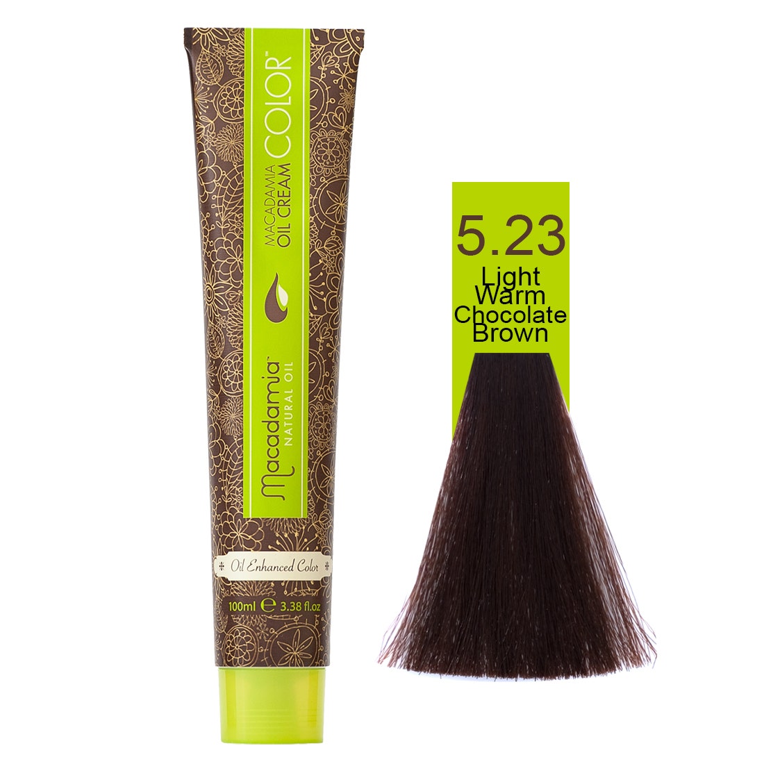 Macadamia Natural Color 5.23 | Light Warm Chocolate Brown - 100 Ml