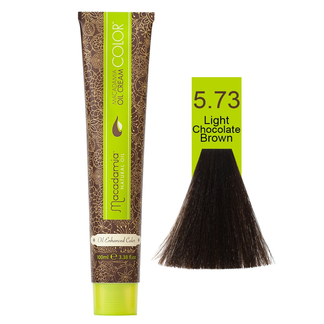 Macadamia Natural Color 5.73 | Light Chocolate Brown- 100 Ml