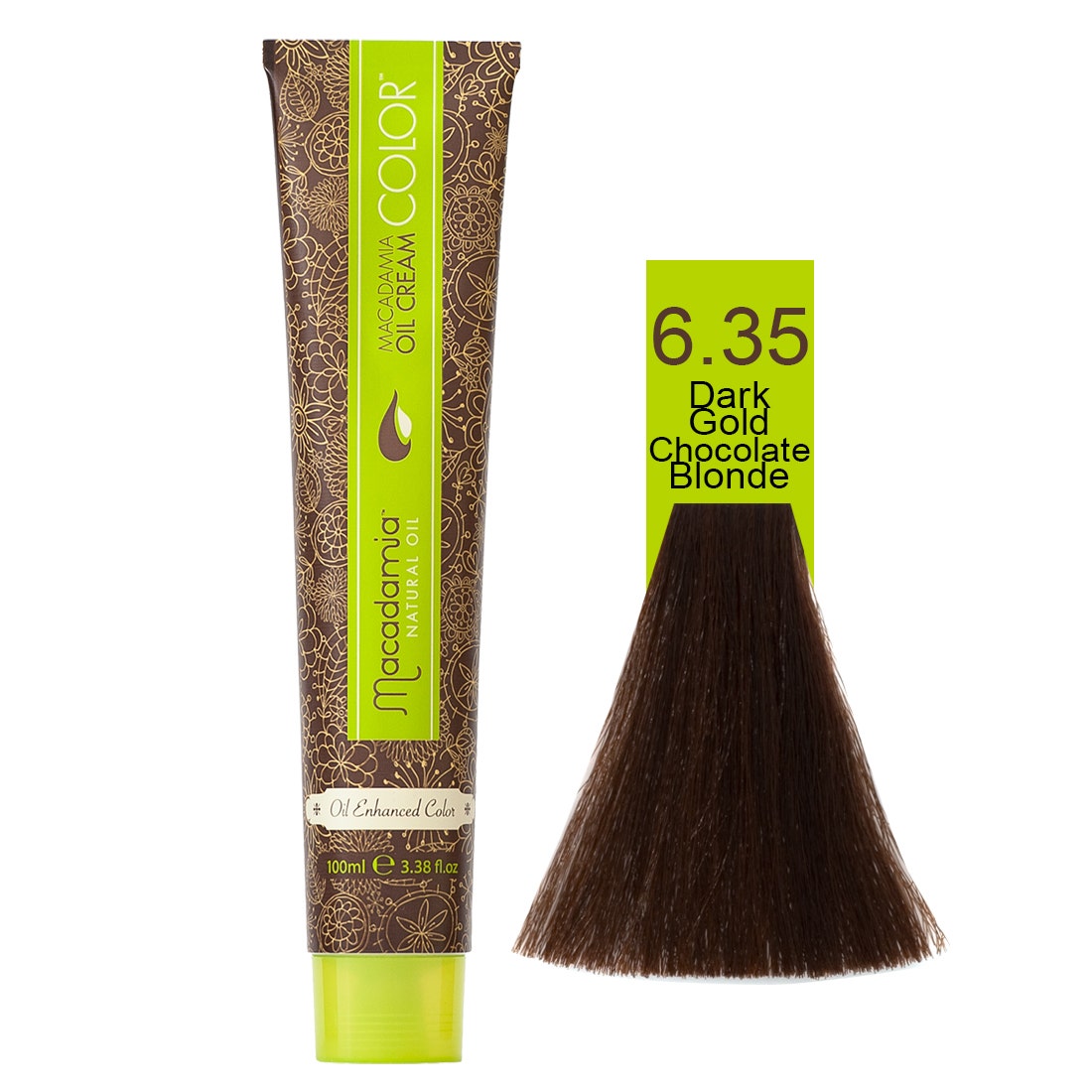 Macadamia Natural Color 6.35 | Dark Gold Chocolate Blonde- 100 Ml