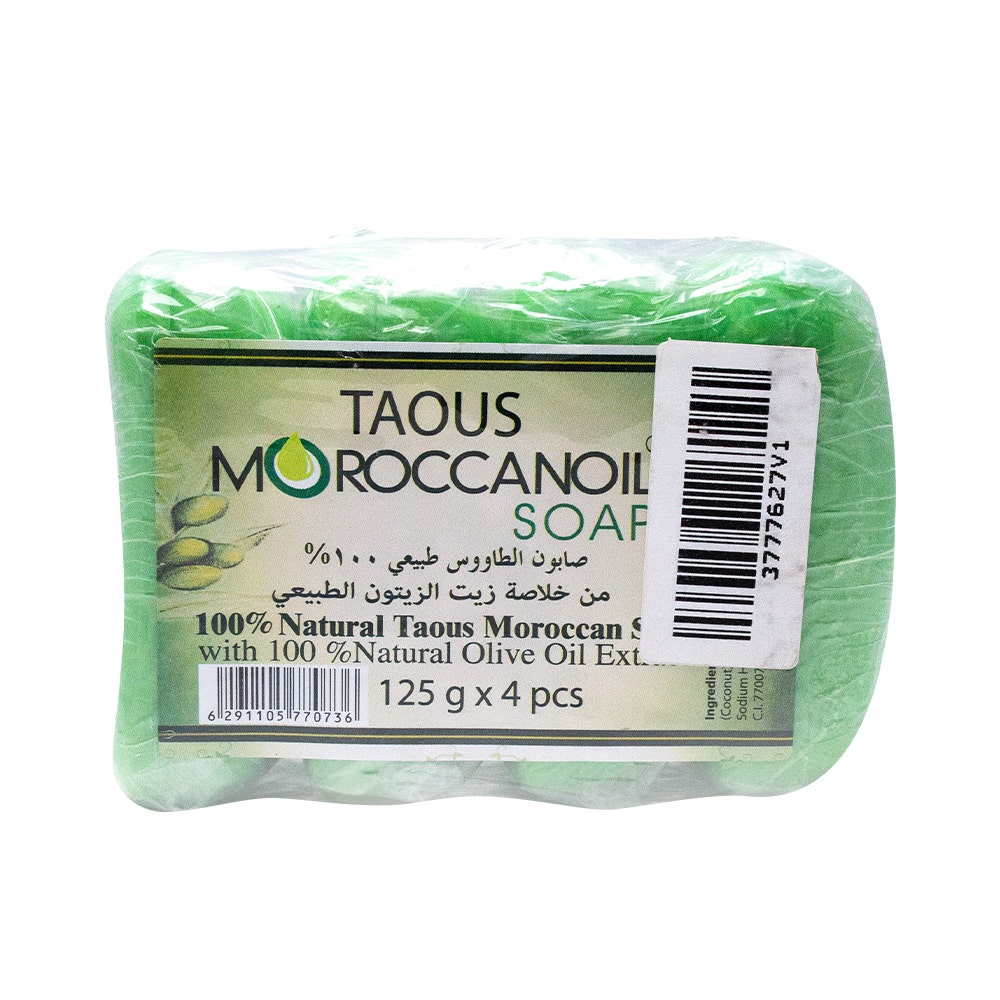 Moroccan Oil Taous Moroccan Soap W/Olive Extract | 4 X 125 G