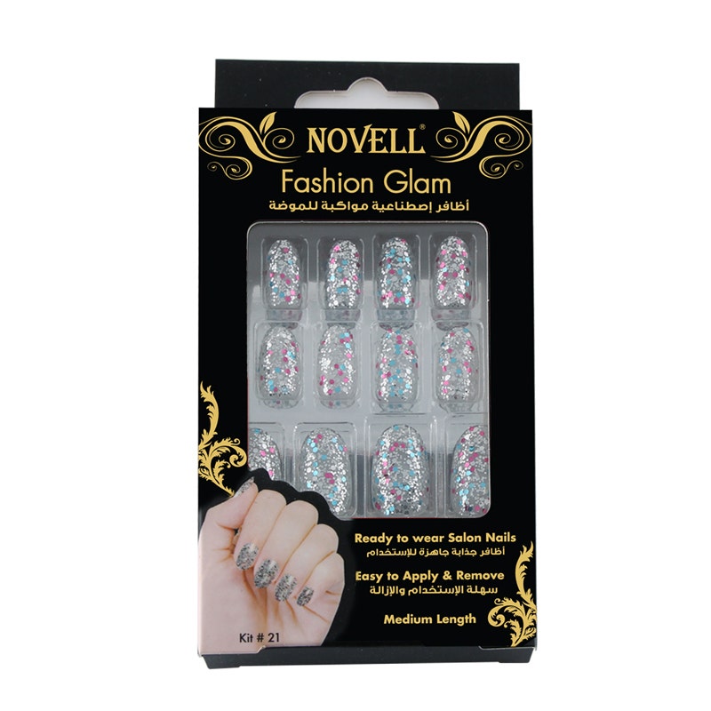 Novell Artificial Fashion Nail Kit#21 | 1 Kit