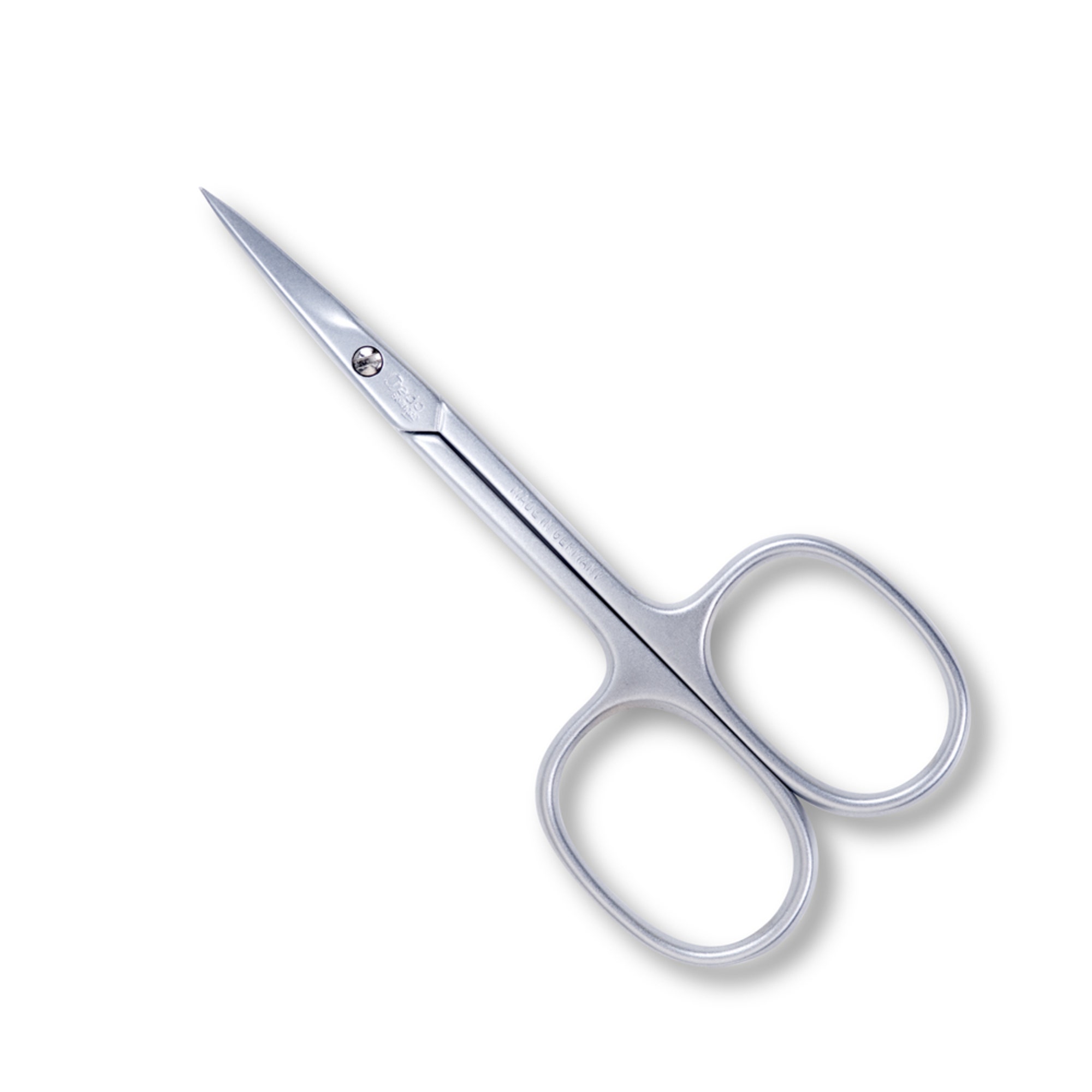 Credo Solingen Cuticle Scissor Bent 3&quot; Matt Chromium | 1 Pc