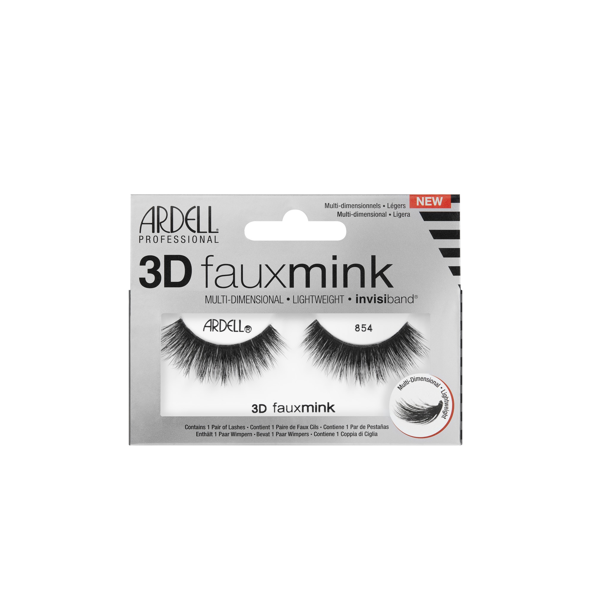 Ardell 3D Faux Mink | 854- Black- 1 Pair