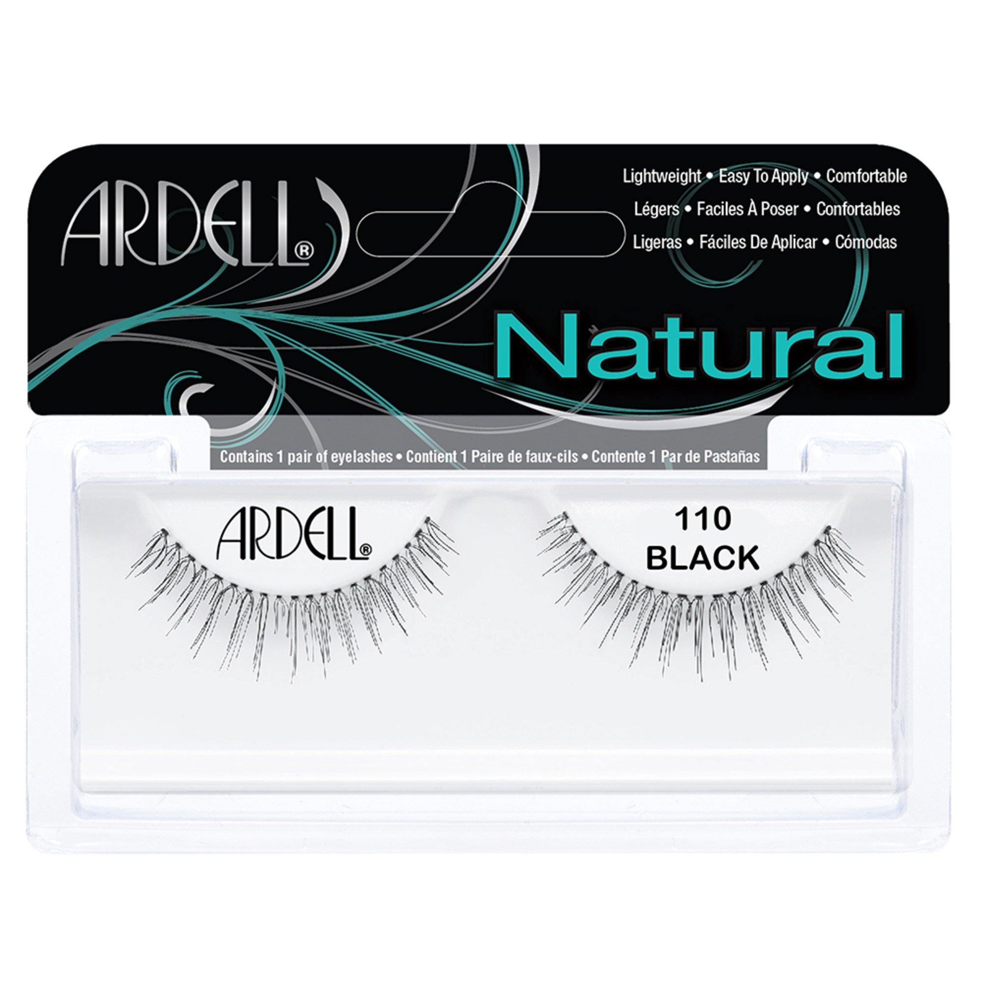 Ardell Natural Lashes | 110- Demi Black- 1 Pair