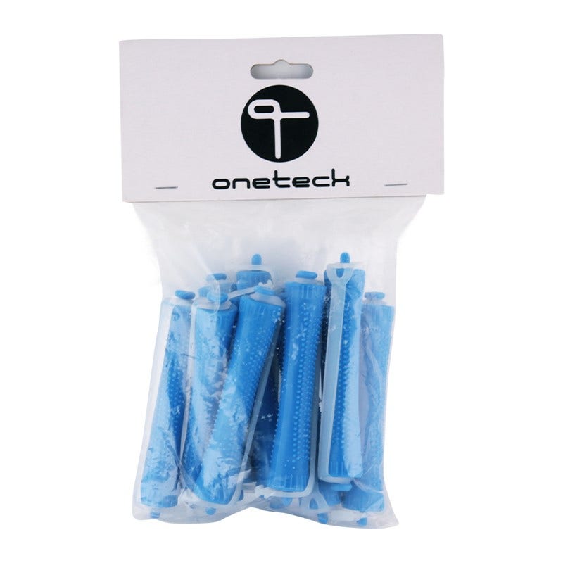 Onetech Hair Rollers Perm Rod | Orange / Blue - 9Mm?1X12 Pcs